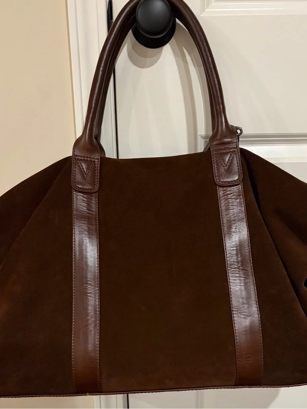 Loake Dark Brown Suede & Leather Travel Duffel
